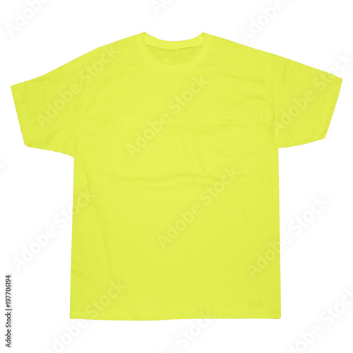 Download T Shirt Mockup Template Bright Yellow Buy This Stock Photo And Explore Similar Images At Adobe Stock Adobe Stock PSD Mockup Templates