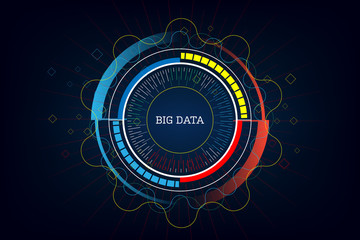Poster - technology innovative big data concept background