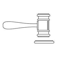 Poster - court icon. outline illustration of court vector icon for web