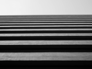Poster - Looking up to sky from modern concrete building,Abstract layer of architecture