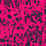 Fototapeta Fototapety dla młodzieży do pokoju - Vector graffiti seamless pattern with abstract colorful bright t