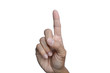 © jpjengs - hand signs fingers and numbers isolated  on a white background, with clipping path.