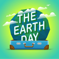 Poster - Happy Earth Day. World environment day vector concept