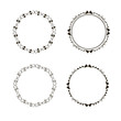 © Kostiantyn - Set of vector circle frames. Wreaths for logo, template and design.