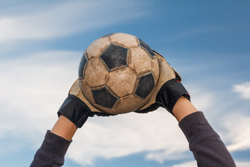 Wall Mural - goalkeeper catching the ball