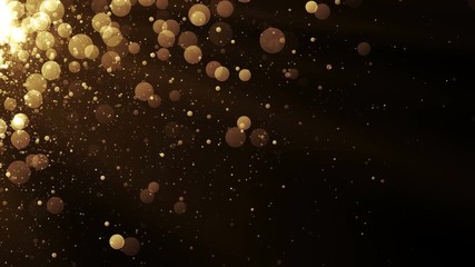 Poster - Glamour background with glitter sparks. Shiny texture with magic golden dust.