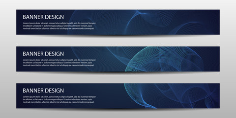 Wall Mural - abstract vector banners with bright geometric background annual report design templates future poste