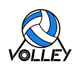 Wall Mural - Volleyball symbol design