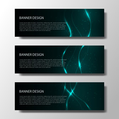 Wall Mural - abstract vector banners with bright geometric background annual report design templates future poste