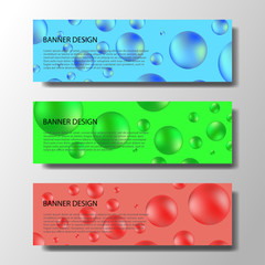 Wall Mural - abstract vector banners with bright geometric background annual report design templates future poste