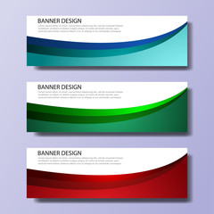 Wall Mural - abstract vector banners with bright geometric background annual report design templates future poste