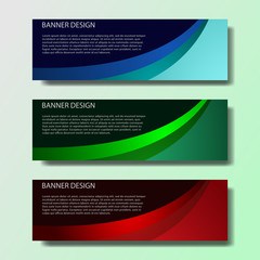 Wall Mural - abstract vector banners with bright geometric background annual report design templates future poste