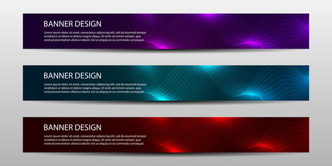 Wall Mural - abstract vector banners with bright geometric background annual report design templates future poste
