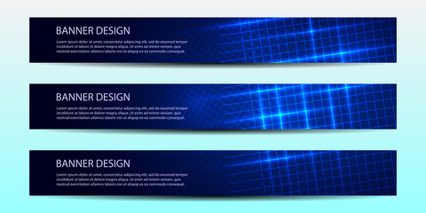 Wall Mural - abstract vector banners with bright geometric background annual report design templates future poste