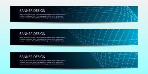 Wall Mural - abstract vector banners with bright geometric background annual report design templates future poste