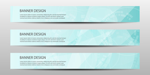 Wall Mural - abstract vector banners with bright geometric background annual report design templates future poste