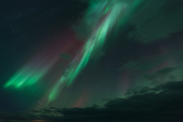Wall Mural - aurora boreale in islanda