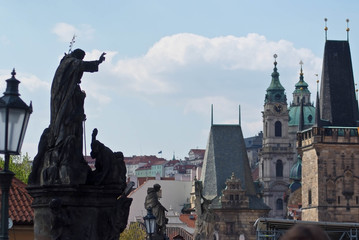 Wall Mural - Old city. City landscape. Prague, Czech Republic.