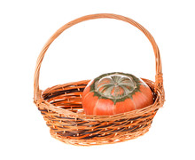 Composition Of A Pumpkin At The Basket.