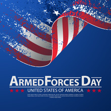 Armed Forces Day Template Poster Design. Vector Illustration Background For Armed Forces Day.