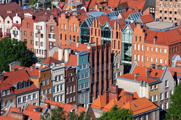 Poster - Houses in Old Town of Gdansk in Poland