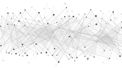 Poster - abstract geometric background. dark gray connected triangles on a white background. plexus web. big 