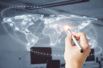 Aufkleber - Global business backdrop