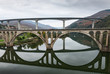 Two bridges in the town of Peso de Regua, in Portugal