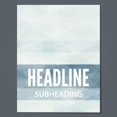 Aufkleber - Minimal cover layout with textured gray stripes. Simple vector graphic pattern