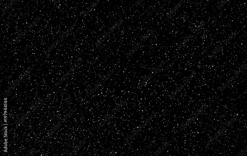 Perfect starry night sky background - outer space vector background - obrazy, fototapety, plakaty 