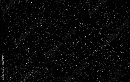 Perfect starry night sky background - outer space vector background Wallpaper Mural