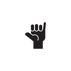 Sticker - hand icon. sign design