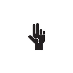 Sticker - hand icon. sign design