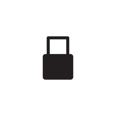 Canvas Print - lock icon. sign design