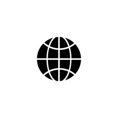 Sticker - globe icon. sign design