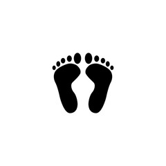 Wall Mural - feet icon. sign design