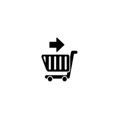 Wall Mural - cart icon. sign design