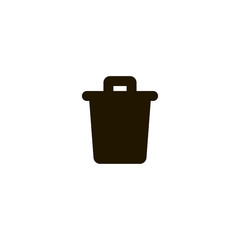 Poster - trash icon. sign design