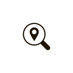 Poster - location icon. sign design