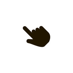 Poster - finger icon. sign design