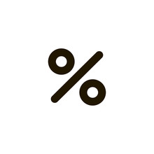 Percentage Icon. Sign Design