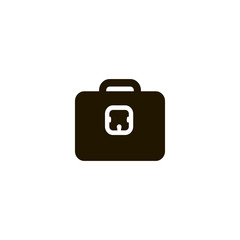 Sticker - suitcase icon. sign design