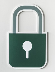 Canvas Print - Privacy safety lock icon symbol