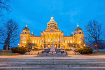 Fototapete - State Capitol in Des Moines, Iowa