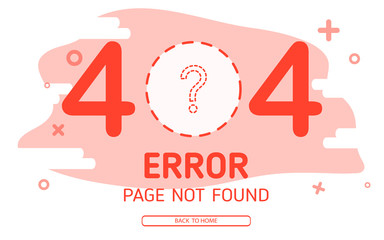 Poster - 404  error page not found vector disappear zero graphic background