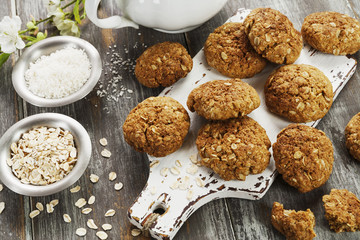 Wall Mural - Homemade oatmeal cookies