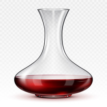 Decanter For Wine On A Transparent Background