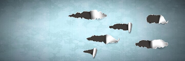 Poster - Torn paper ripped markings