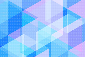 Fototapete - abstract blue geometric triangle background