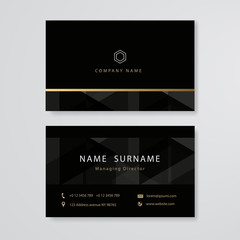 luxury design business card flat template vector